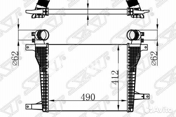 Радиатор интеркулера chevrolet captiva/opel antara