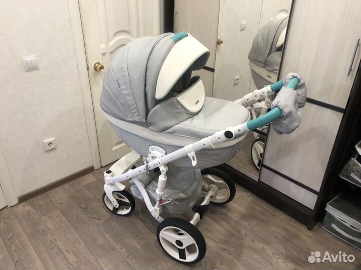 Коляска 2 в 1 adamex monte carbon