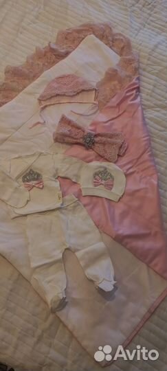 Конверт для выписки новорожденного для девочки