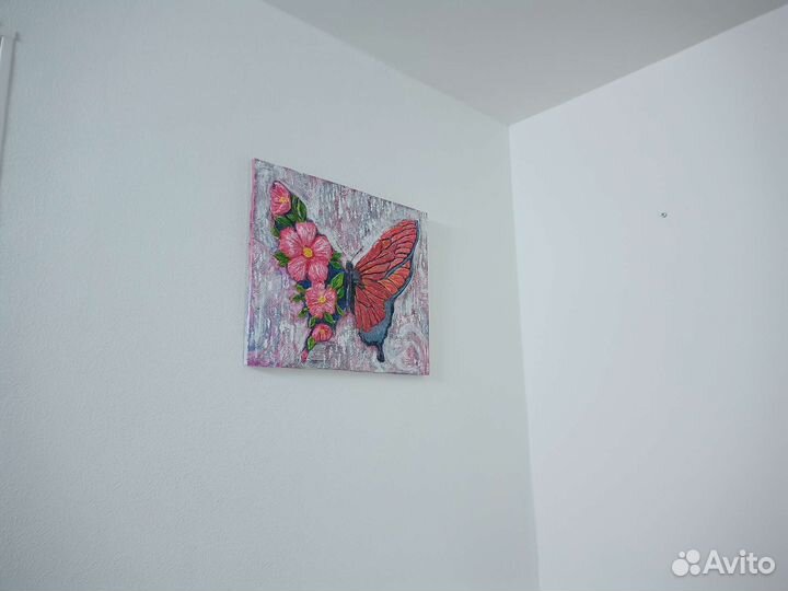 Панно Бабочка картина Барельеф