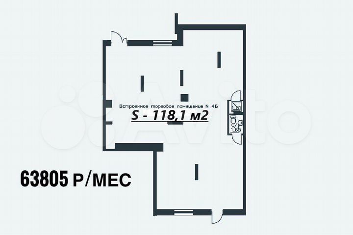Свободного назначения, 118.1 м²