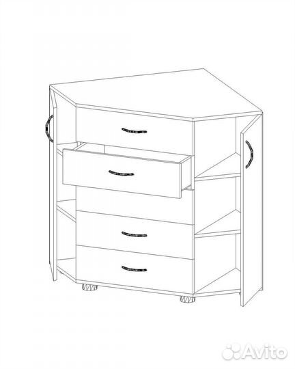 Комод угловой