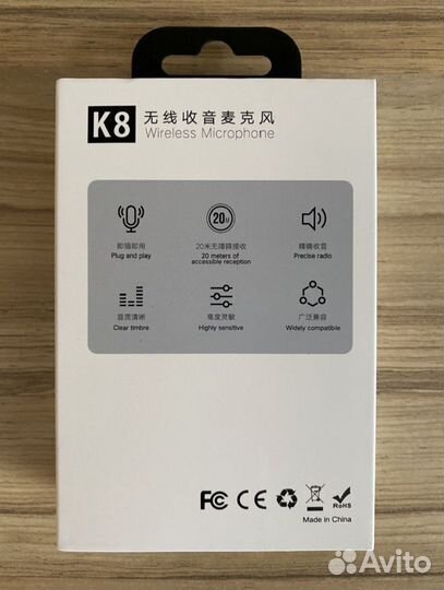 Микрофон петличный Wireless Microphone К8