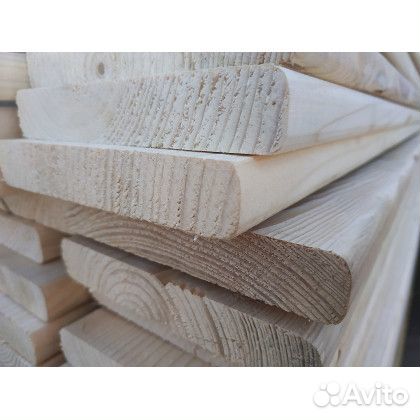 Планкен прямой за м2 20 мм 125 мм 6000 мм, вс