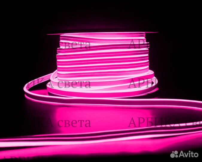 Гибкий неон 50 метров/ Монтаж