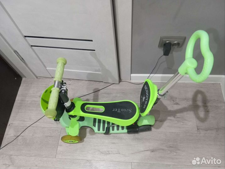 Самокат детский трехколесный бу