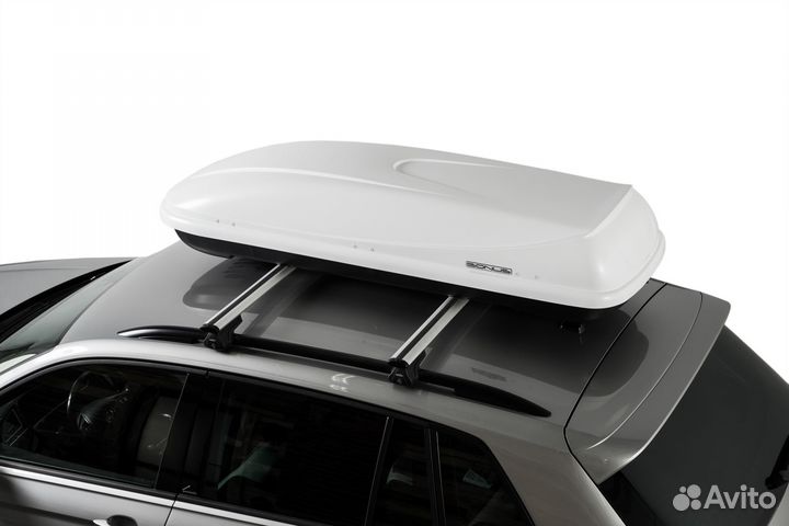 Автобокс, Бокс на крышу bonus 1872х634х374 белый м