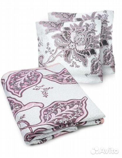 Покрывало и чехлы на декоративные подушки, 2 шт