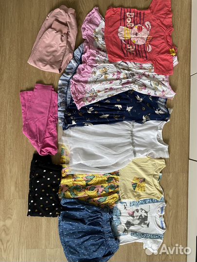 Детские вещи пакетом на девочку 110