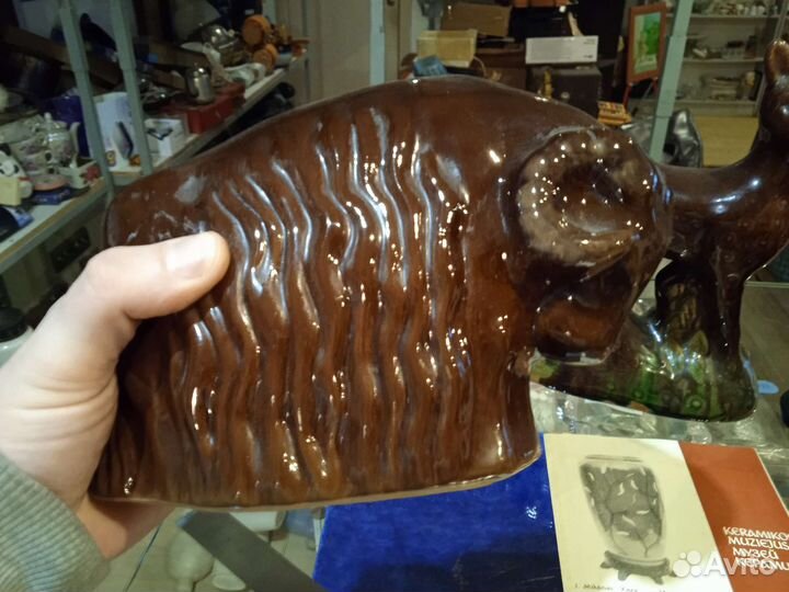 СССР статуэтки 3шт. лотом Обливная керамика