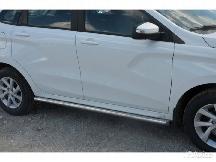 Защита штатного порога D60 xray 2016-наст.вр