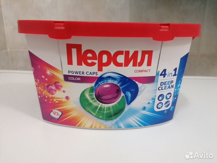 Капсулы для стирки Персил Power Caps Color 4в1, 21