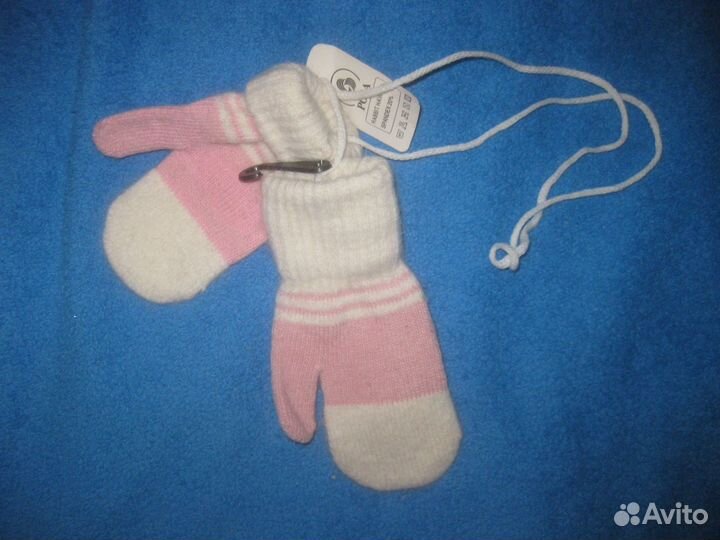 Новый зимний комплект шапка + шарф + варежки 3-7л