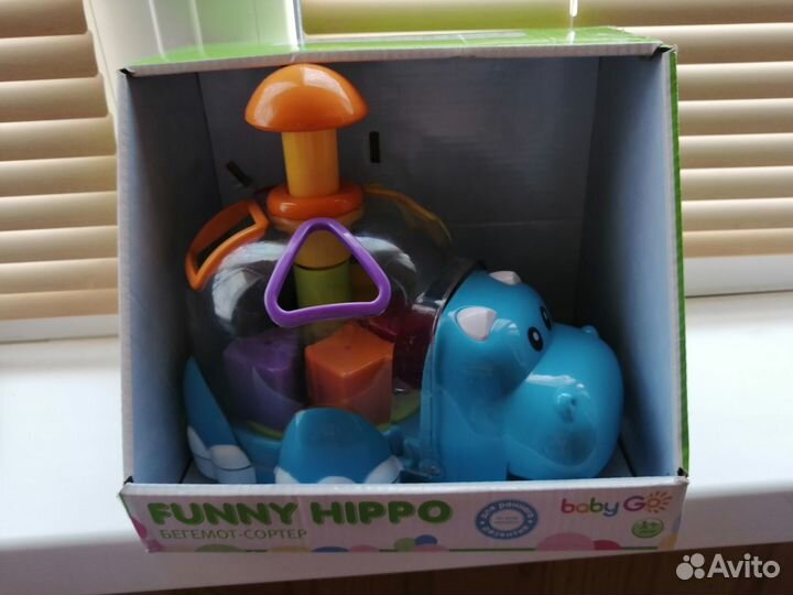 Развивающая игрушка Сортер BabyGo Бегемот