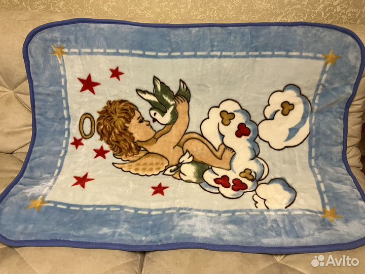 Плед детский плюшевый