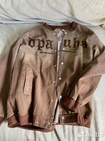 Бомбер джинсовый