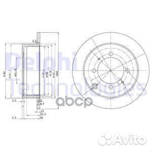 BG3400 диск тормозной задний Mitsubishi Galant