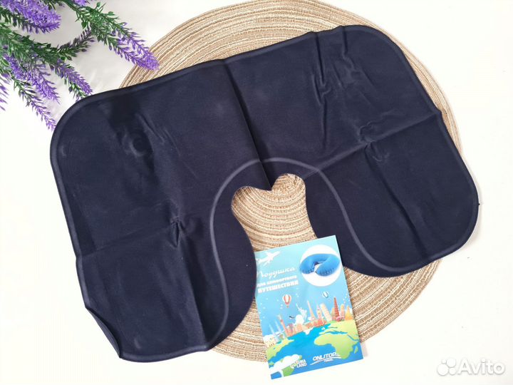 Подушка для шеи надувная дорожная новая 47 27