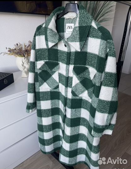 Пальто рубашка zara