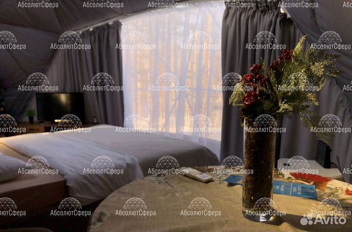 Геокупол для глэмпинга. Сферический шатер