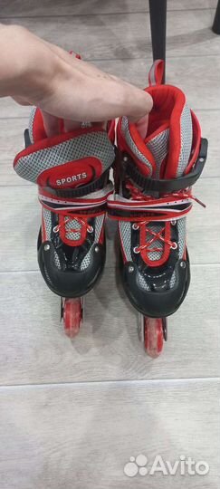 Коньки роликовые детские размер м, 28