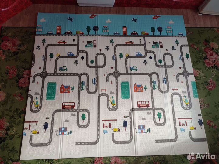 Складной детский коврик 120х180