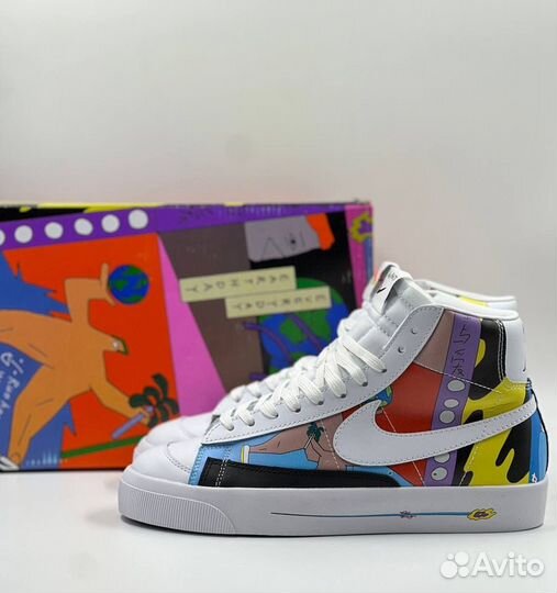 Кроссовки Nike ruohan wang X blazer MID ’108