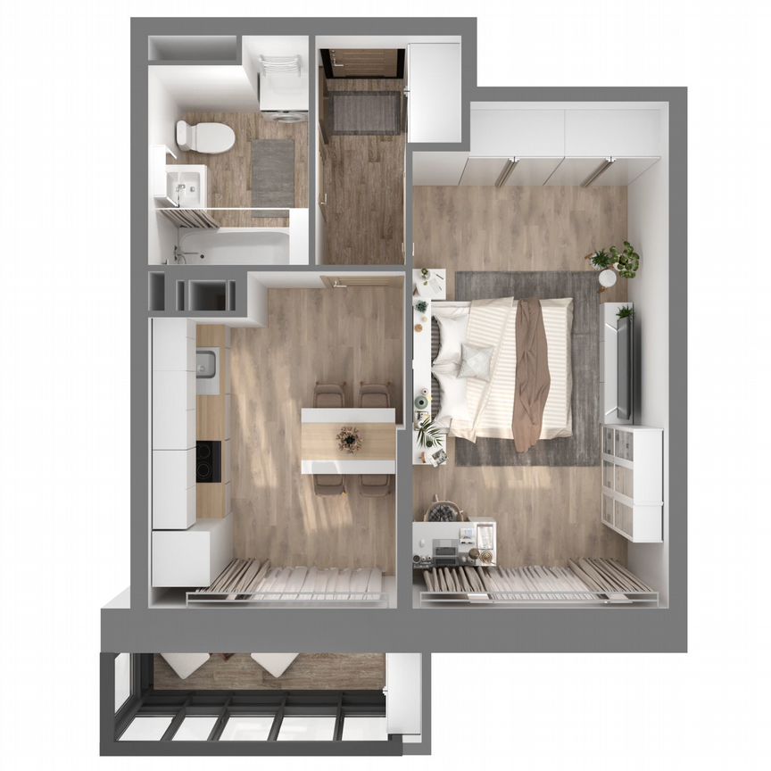 1-к. квартира, 36,1 м², 3/23 эт.