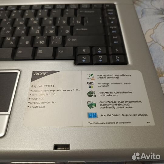 Ноутбук acer aspire 3000