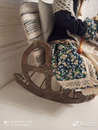 Текстильная работа, кошка. Ручная работа