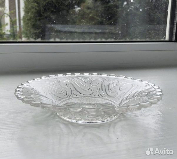 Хрустальная конфетница СССР 15 см