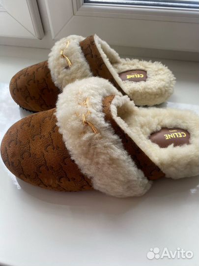 Мюли меховые 39 р Celine