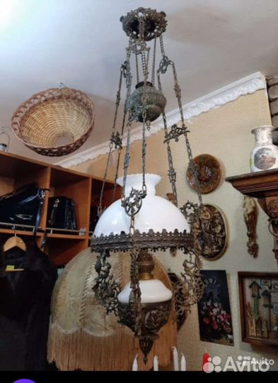 Люстра - лампа, керосиновая