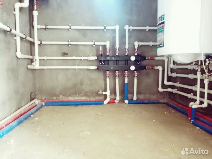 Монтаж отопления, тёплый пол, zota, ремонт котла