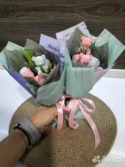 Мыльные подарочки и букетики