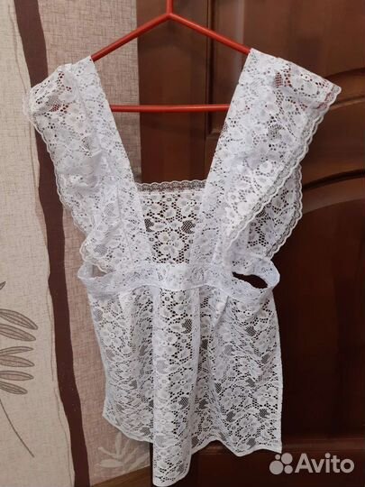 Белый школьный фартук 1 класс