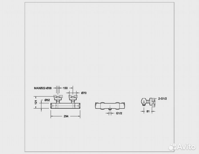 Смеситель для душа Bravat f9353387cp-01-rus Хром