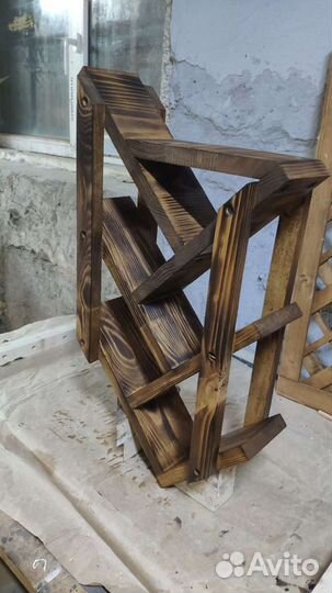 Винная полка деревянная