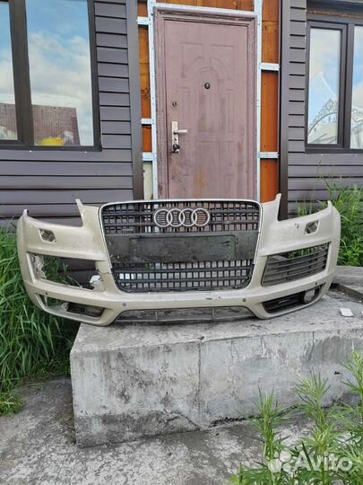 Бампер передний Audi Q7 4l s line