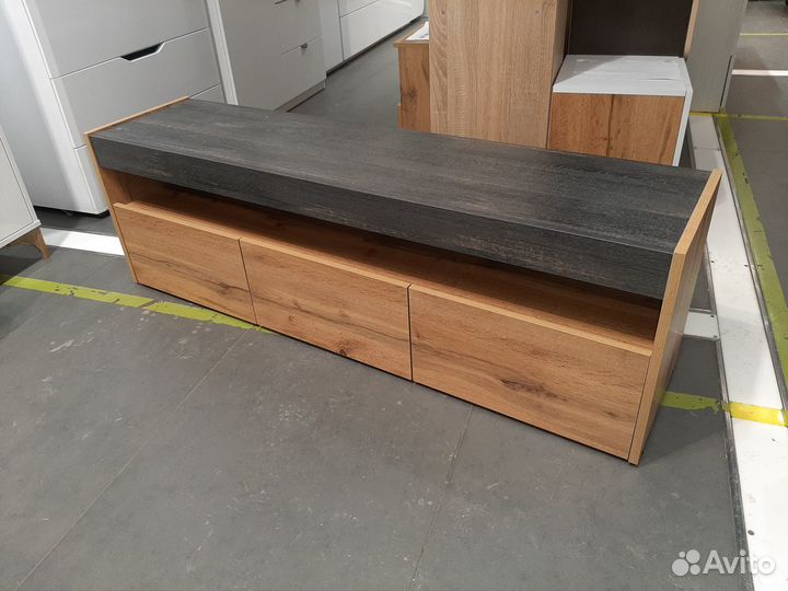 Тумба тв 1,4 м дуб вотан/интра