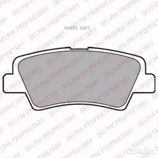 Delphi LP2295 Колодки тормозные дисковые зад