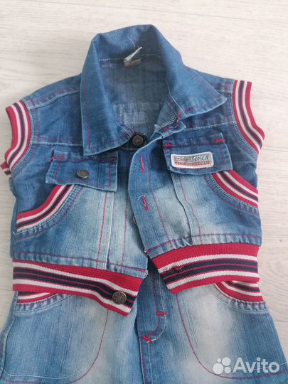 Джинсовый костюм 74