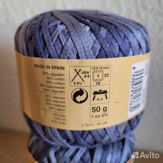 Пряжа katia yarns лён хлопок idea jeans