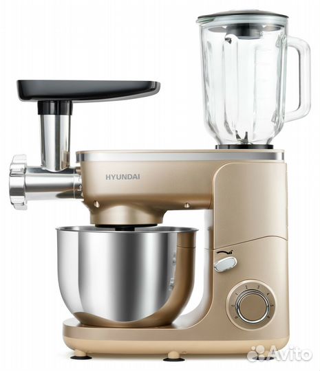 Комбайн кухонный Hyundai hyms7451, золотистый