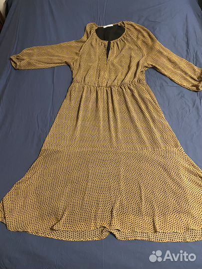 Платье женское летнее легкое на подкладе 54 размер