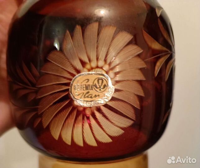 Графин и 4 стопки Богемия