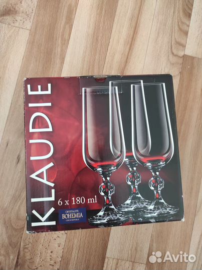 Бокалы Klaudie crystalite bohemia чешские 5 шт