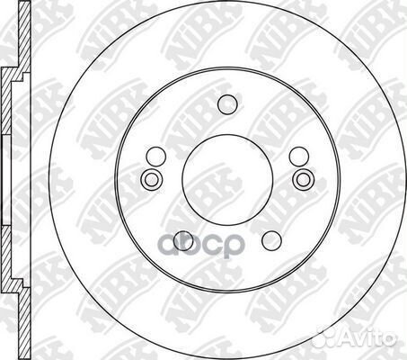 Диск торм.зад.hyundai i40 11- RN1643 NiBK