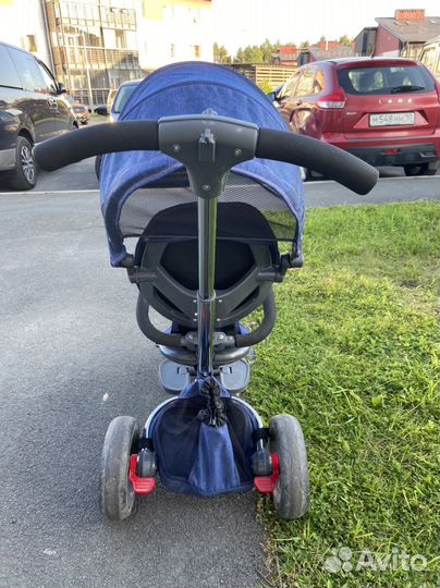 Велосипед детский с родительской ручкой 3хколесный