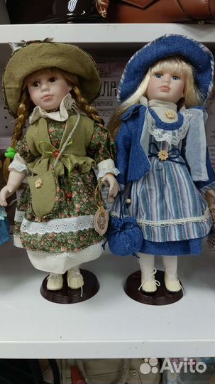 Кукла коллекционная фарфоровая 40 см